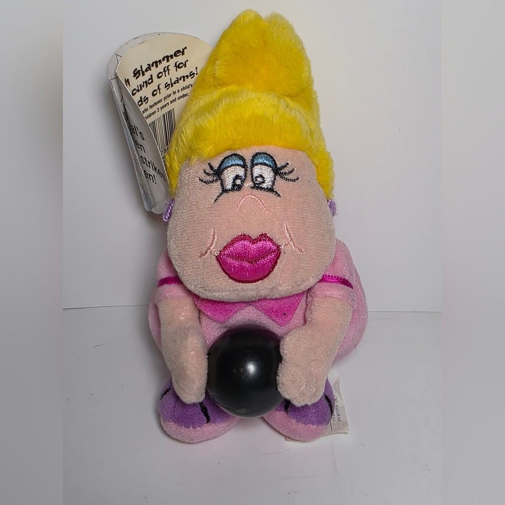 Vtg Silly Slammers #46 Gutter Gal Bowling Plush Sound Works Gibson Greetings 90s
